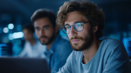 AI Chatbot Development in a Tech Startup Office