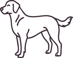 akbash line arts with white background