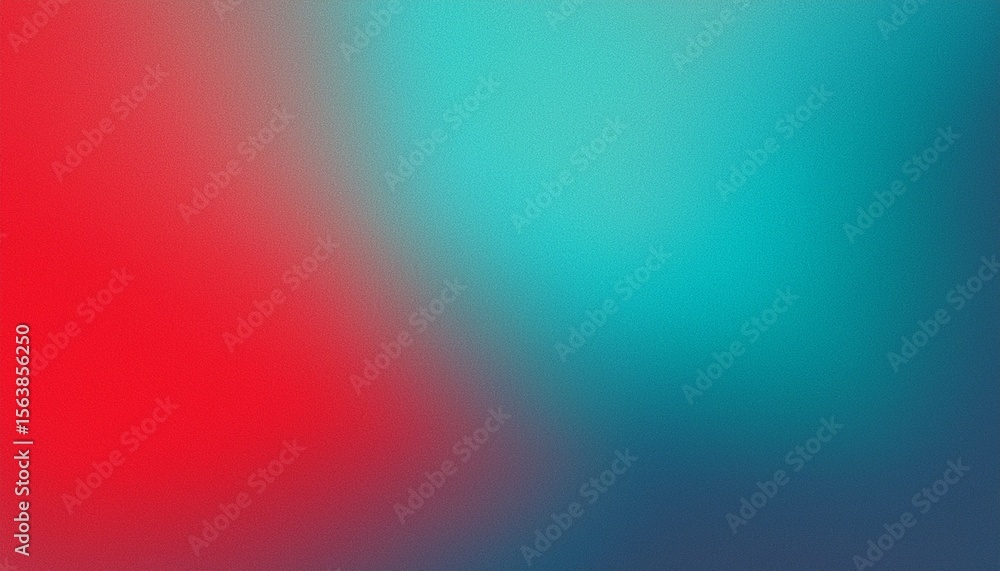 Fototapete cyan red noise gradient texture background with soft blur and grainy effect perfect for modern desig