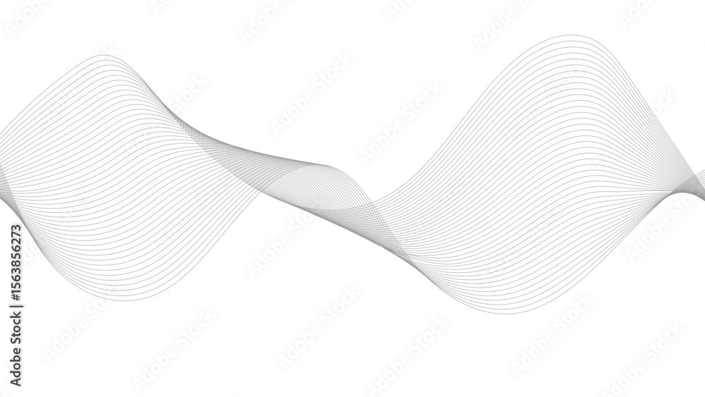 Poster abstract wave element for design. digital frequency track equalizer. stylized line art background.