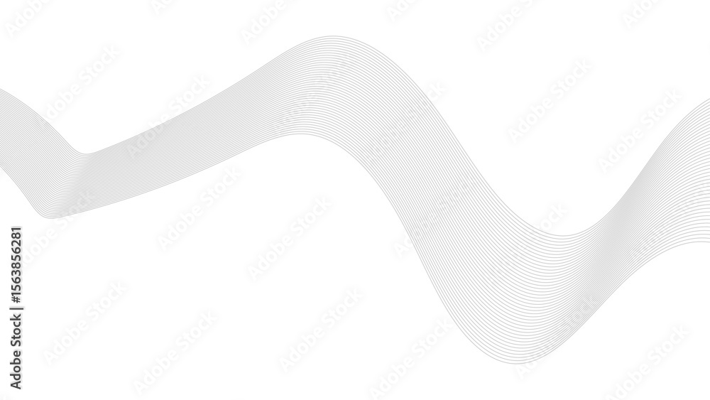 Poster abstract wave element for design. digital frequency track equalizer. stylized line art background.