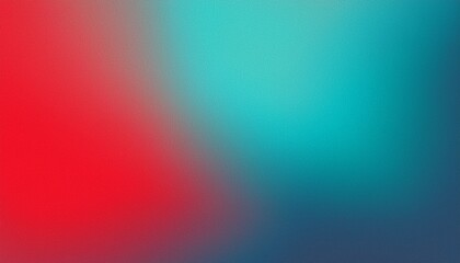 Obraz premium cyan red noise gradient texture background with soft blur and grainy effect perfect for modern design digital art and abstract visual projects requiring a smooth and aesthetic color blend