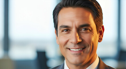 Obraz premium Confident corporate professional portrait showcasing expertise and leadership qualities