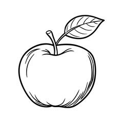 vector illustration of an apple