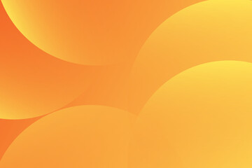 Abstract yellow and orange background with circles. Vector Eps10