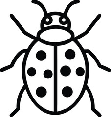  asian lady beetle line arts with white background (4).eps