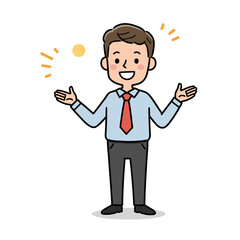 Man with joy activities expressing happiness enthusiastically. Ideal for motivational content, success stories, and positive mindset training.