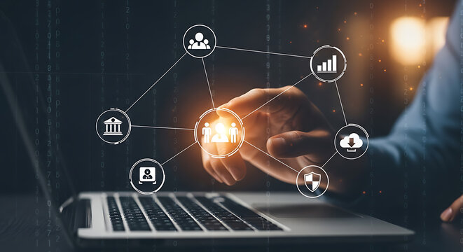 Digital network connection with human interaction technology data