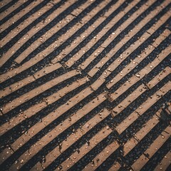 Colorful Striped Road Surface Abstract Pattern