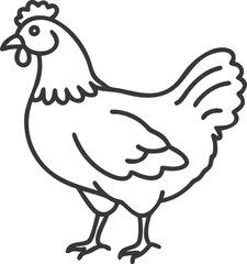  australorp chicken  line arts 