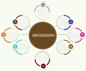 Infographic concept, vector illustration design background 