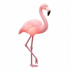 Fototapeta premium Pink Flamingo Lamp Decorative Figurine