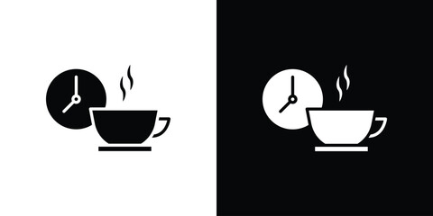 Break icon of glyph style design vector pack