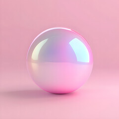 pink crystal sphere