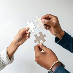 hand holding puzzle piece