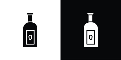 Gin icon of glyph style design vector pack