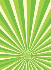 Green color and white color Sunburst for the background.