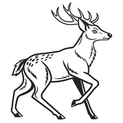deer silhouette vector