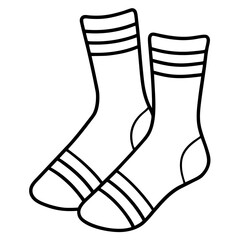 Minimal Sock Icon Vector