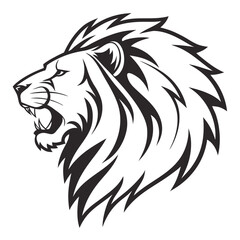 lion head vector