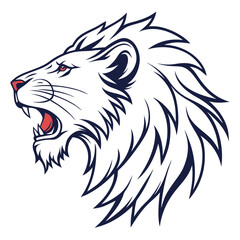 lion head vector