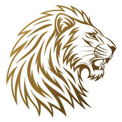 lion head vector