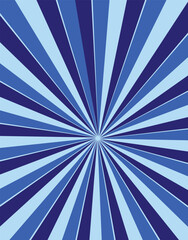 Sunlight rays background. powder blue and white color burst background. Sun beam ray sunburst wallpaper. Retro bright backdrop.