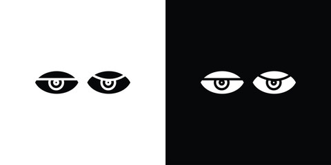 Myasthenia gravis icon of glyph style design vector pack