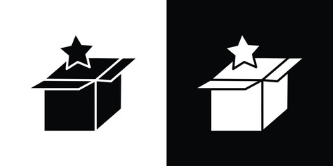 New product icon of glyph style design vector pack