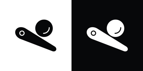 Pinball icon of glyph style design vector pack © nancy