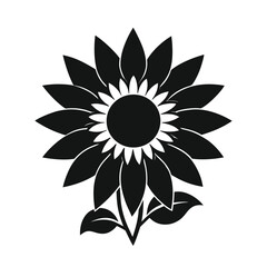 abstract sunflower vector illustration