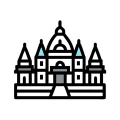 vector illustration of an old house