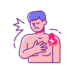man with a heart shaped balloon