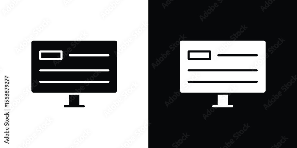 Poster web appss icon of glyph style design vector pack