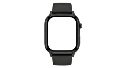 Sleek Black Smartwatch: Modern Tech, Minimalist Design