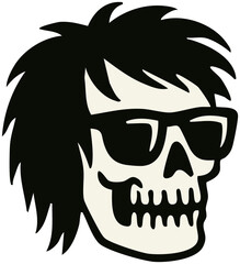 Punk vector icon with retro grunge style. Ideal for zines, stickers, posters, tattoos, and alternative fashion design. Punk Stickers. SVG. Vector.