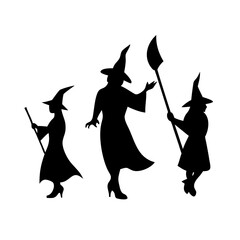 witch with a broom