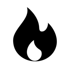 Flame fire icon vector