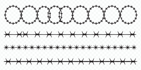 commercial-use barbed wire vector graphics seamless pattern editable and versatile © AIcon Star
