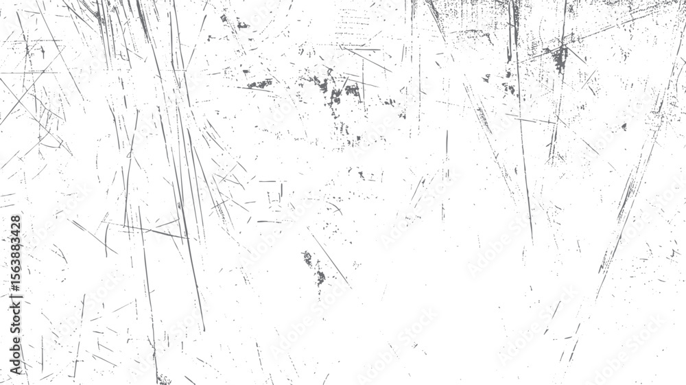 Poster scratched grunge texture with sharp linear cuts. abstract distressed overlay background design. idea