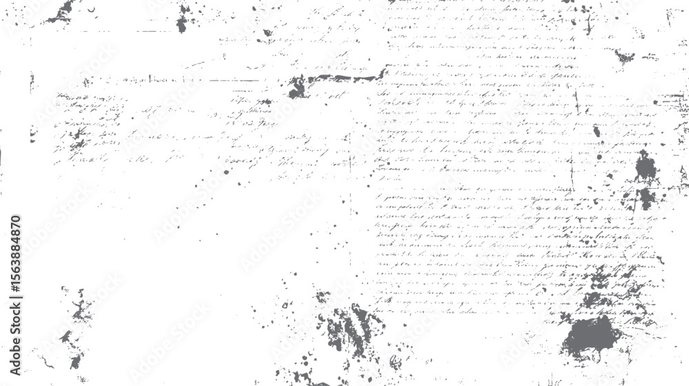 Fototapete old handwriting texture on grunge paper background. scripted vintage document style design. perfect 