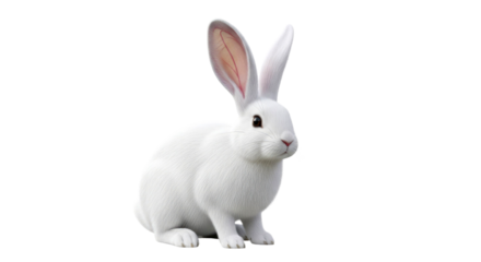 White Rabbit: A Captivating Image of a Fluffy Bunny