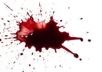 Blood Splash Stain Vector Illustration