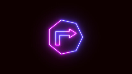 Pointing to the right inside the circle, Arrow icon.