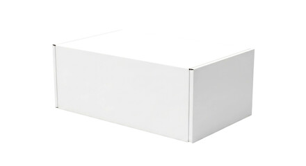 Naklejka premium Blank White Cardboard Box Mockup: Perfect for Packaging Design Presentations
