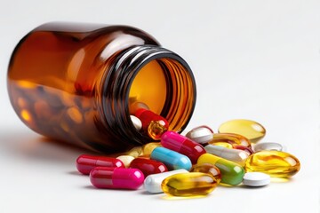Medicine Bottles and Spilled Pills A Snapshot of Healthcare