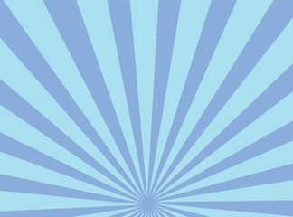 Abstract starburst background with blue rays.