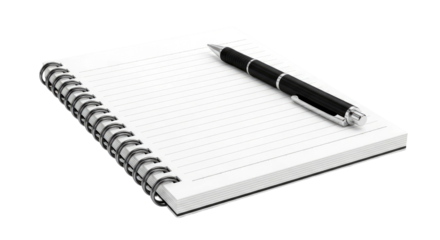 Spiral Notebook and Pen: A Classic Writing Setup