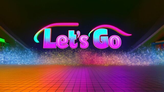Bright and Fast "Let&rsquo;s Go" Typography Animation in 4K for Digital Ads, Startup Launches, and Corporate Campaigns

