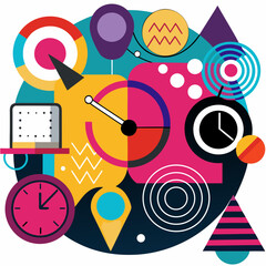 Fototapeta premium Abstract Concept Vector Illustration Design